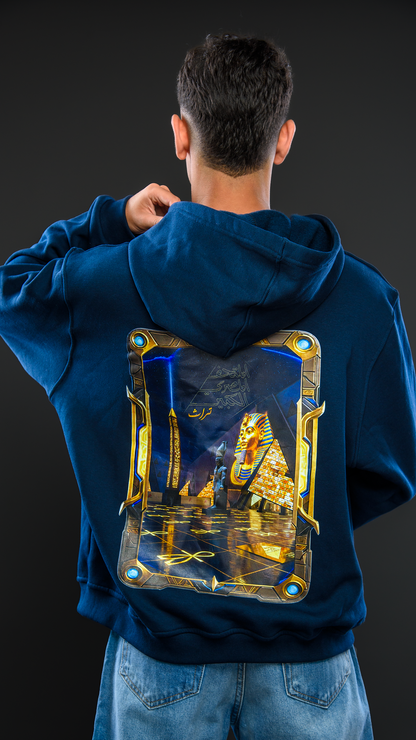 Pharaoh's Legacy hoodie - Turath Navy museum edition