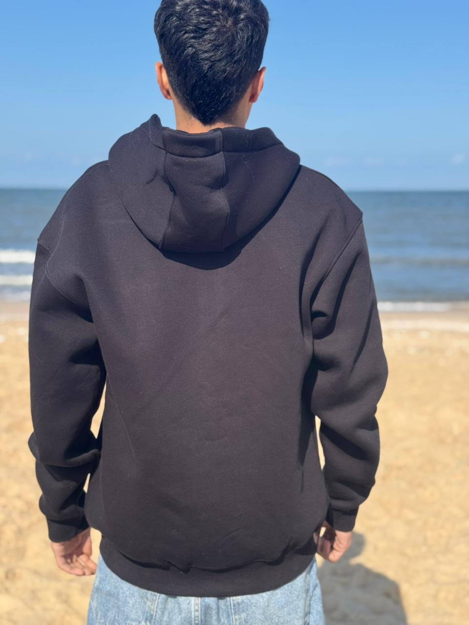 Black hoodie zipper - Turath